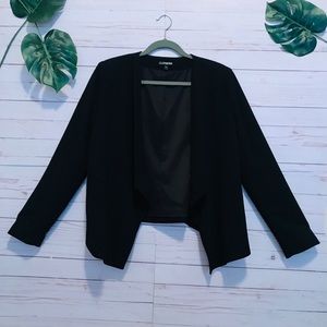 Express Open Pocketed Blazer Black